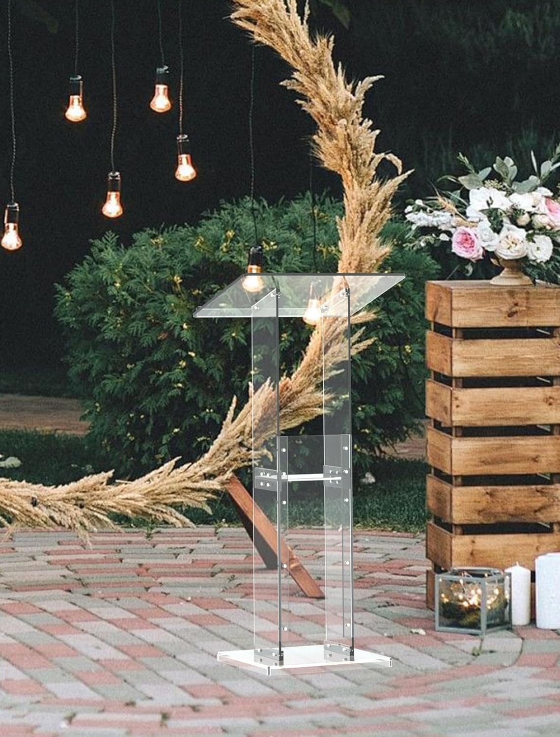 Clear Acrylic Podium - Hình 2