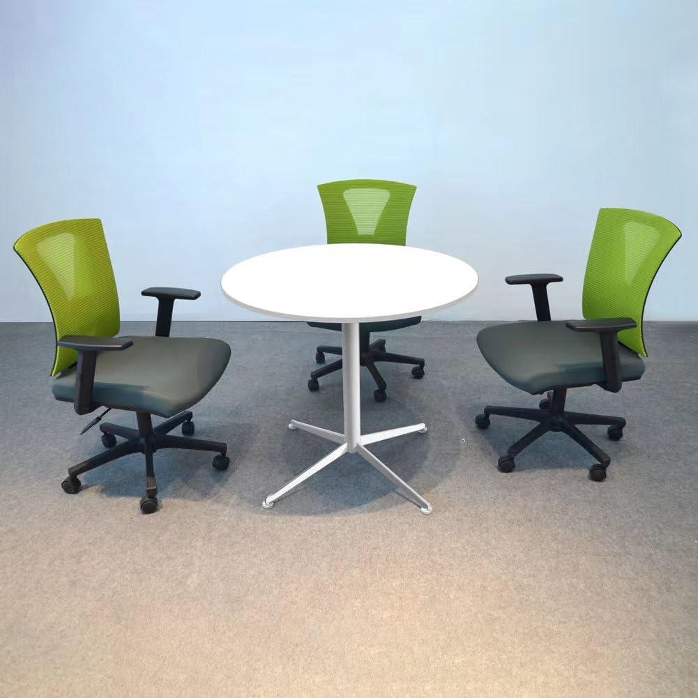 Modern Round White Cafe Table - Hình 2